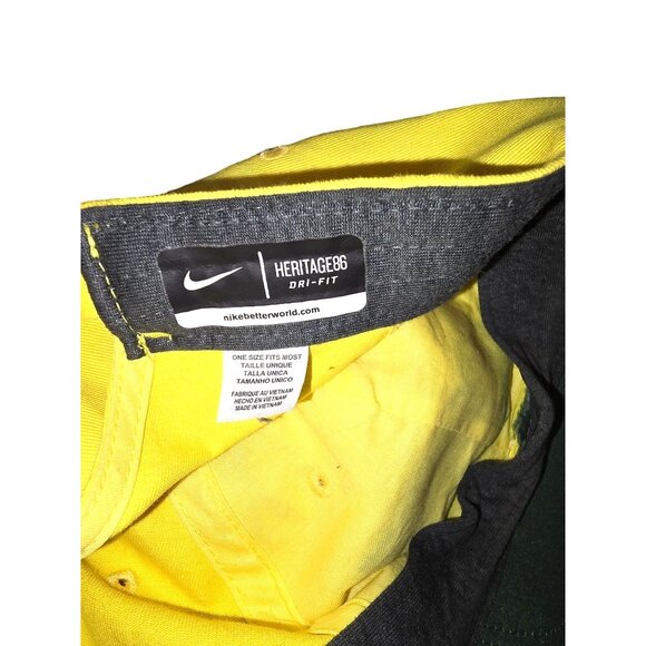 Oregon Ducks Adjustable Yellow Baseball Cap Nike Sportswear Dri-fit OS JJ3669 - Picture 8 of 9